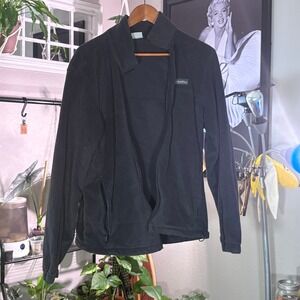 Columbia Mens Fleece Jacket Full Zip Black Long Sleeve Casual Coat